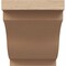 Ekena Millwork 5-inch W x 6-inch D x 6-inch H Copenhagen Rough Cedar Woodgrain TimberThane Knee Brace, Primed BRCUR05X06X06CHGRCPR - alternate 5